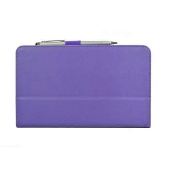 Чехол подставка с внутренними отсеками серия Full Cover для Asus Memo Pad HD 8 Фиолетовый