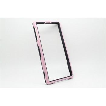 Бампер серия Dual Color для Sony Xperia Z1 Розовый