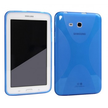 Силиконовый чехол X для Samsung Galaxy Tab 3 Lite 7.0 Голубой