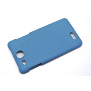 Пластиковый матовый чехол для Alcatel One Touch Idol Ultra Синий