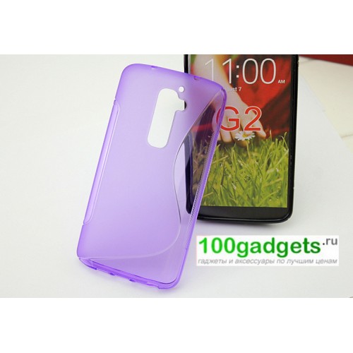 Силиконовый чехол S для LG Optimus G2, цвет Фиолетовый