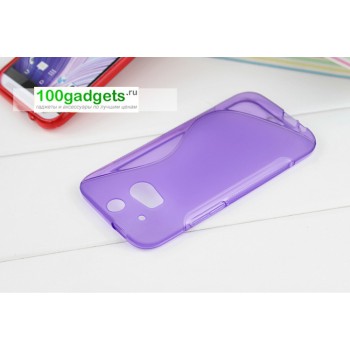 Силиконовый чехол S для HTC One 2 Фиолетовый