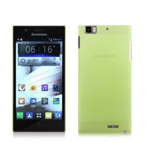 Пластиковый полупрозрачный чехол для Lenovo IdeaPhone K900 Зеленый