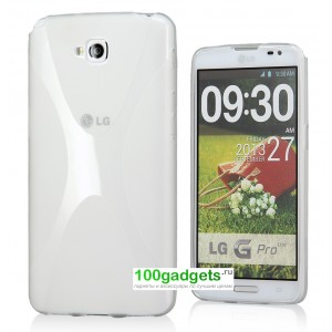 Силиконовый чехол X для LG G Pro Lite Dual Белый