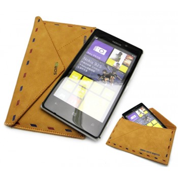 Кожаный чехол мешок-конверт для Nokia Lumia 925