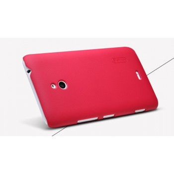 Пластиковый матовый премиум чехол для Nokia Lumia 1320 Красный