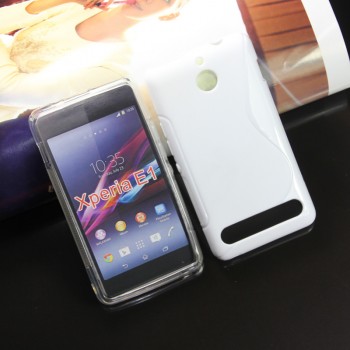 Силиконовый чехол S для Sony Xperia E1 Белый