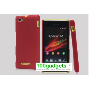 Пластиковый чехол для Sony Xperia M Красный