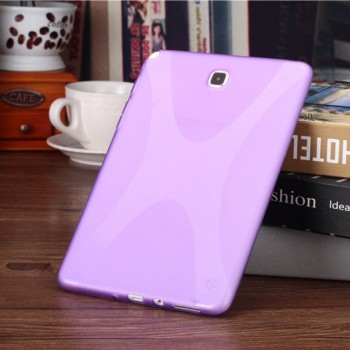 Силиконовый матовый X чехол для Samsung Galaxy Tab A 8 Фиолетовый