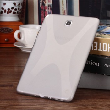 Силиконовый матовый X чехол для Samsung Galaxy Tab A 9.7 Серый