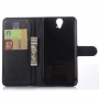 Чехол портмоне подставка с защелкой для HTC One E9+, цвет Черный