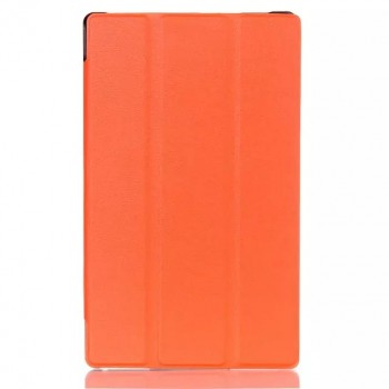 Чехол флип подставка сегментарный для Lenovo Tab 2 A8 Оранжевый