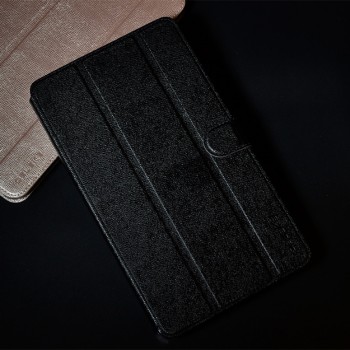 Текстурный чехол флип подставка сегментарный с магнитной защелкой для Huawei MediaPad M1 8.0 Черный