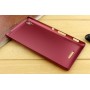 Пластиковый матовый металлик чехол для Sony Xperia T3, цвет Красный