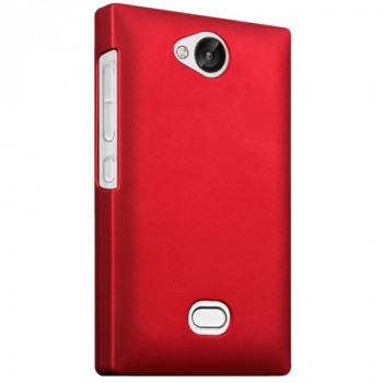 Пластиковый чехол серия Metallic для Nokia Asha 503 Красный