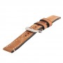 Кожаный винтажный ремешок с прошивкой ручной работы, металлической пряжкой и металлическим коннектором для Apple Watch 38mm