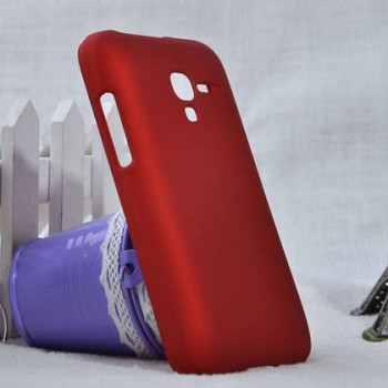 Пластиковый матовый непрозрачный чехол для Alcatel One Touch Pop D3 Красный
