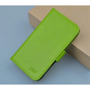 Чехол портмоне подставка с магнитной застежкой для Explay Blaze Зеленый