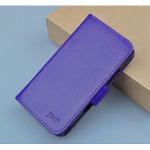 Чехол портмоне подставка с магнитной застежкой для Explay Blaze Фиолетовый