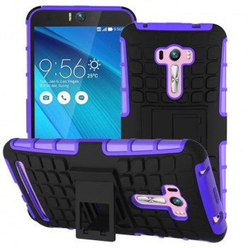 Силиконовый чехол экстрим защита для ASUS Zenfone Selfie Фиолетовый