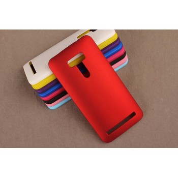 Пластиковый матовый непрозрачный чехол для ASUS Zenfone Selfie Красный