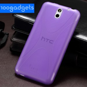Силиконовый чехол Х для HTC Desire 610 Фиолетовый