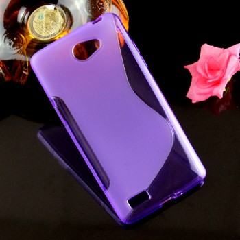 Силиконовый S чехол для LG Max Фиолетовый