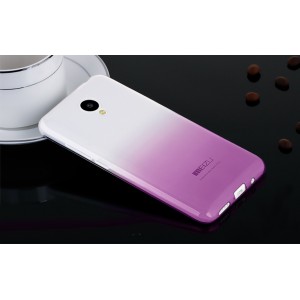 Силиконовый градиентный полупрозрачный чехол для Meizu M2 Mini Фиолетовый