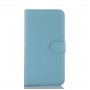 Чехол портмоне подставка с крепежной застежкой для ASUS Zenfone Selfie, цвет Голубой