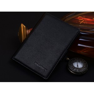 Кожаный чехол портмоне (нат. кожа) для BlackBerry Passport Silver Edition Черный