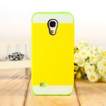 Двуцветный пластиковый чехол для Samsung Galaxy S4 Mini Желтый