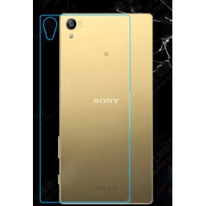 Ультратонкое износоустойчивое сколостойкое олеофобное защитное стекло-пленка на заднюю поверхность смартфона для Sony Xperia Z5 Premium