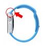Цельный силиконовый гипоаллергенный нескользящий ремешок с интегрированным металлическим коннектором для Apple Watch 38мм