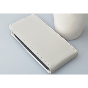 Чехол вертикальная книжка на пластиковой основе с магнитной застежкой для ASUS Zenfone 4 Белый