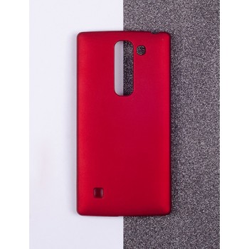 Пластиковый матовый непрозрачный чехол для LG Magna Красный