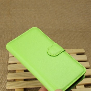 Чехол портмоне подставка с защелкой для LG L70 Зеленый