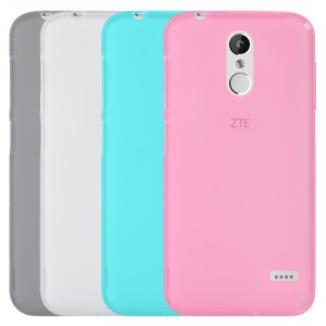 Силиконовый матовый полупрозрачный чехол для ZTE Blade X5