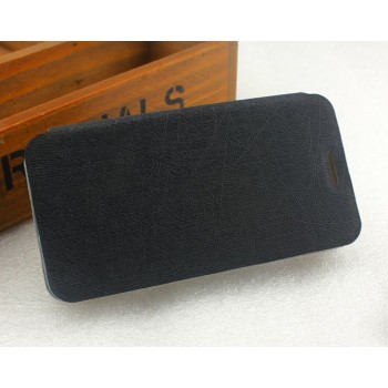 Текстурный чехол флип подставка на пластиковой основе с присоской для ASUS Zenfone C Черный