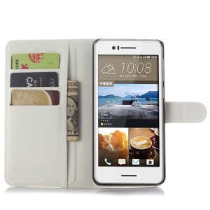 Чехол портмоне подставка с защелкой для HTC Desire 728 Белый