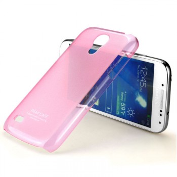Пластиковый ультратонкий чехол для Samsung Galaxy S4 Mini Розовый
