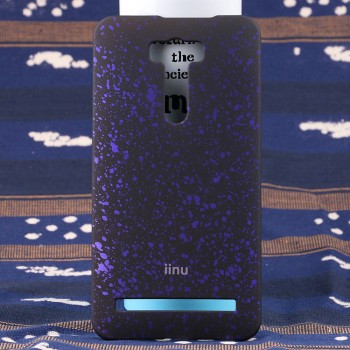 Пластиковый матовый дизайнерский чехол с голографическим принтом Звезды для ASUS ZenFone 2 Laser 6 Фиолетовый