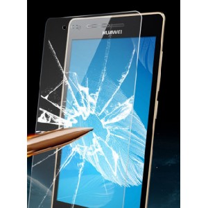 Ультратонкое износоустойчивое сколостойкое олеофобное защитное стекло-пленка для Huawei Ascend G6