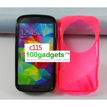 Силиконовый чехол S для Samsung Galaxy K Zoom Розовый