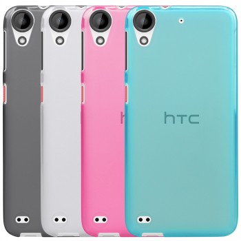 Силиконовый матовый полупрозрачный чехол для HTC Desire 530/630