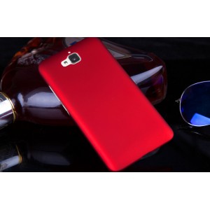 Пластиковый матовый непрозрачный чехол для Huawei Honor 4C Pro Красный