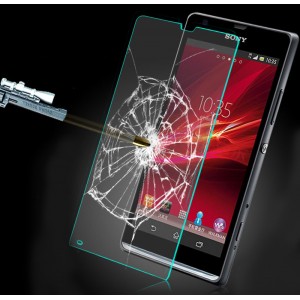 Ультратонкое износоустойчивое сколостойкое олеофобное защитное стекло-пленка для Sony Xperia SP