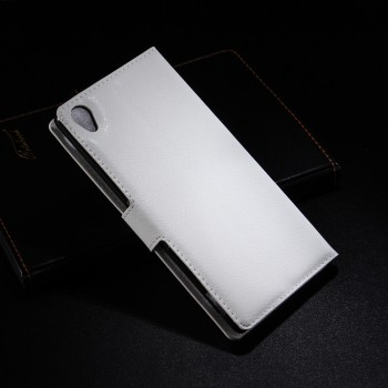 Чехол портмоне подставка с защелкой для Sony Xperia Z3 Белый