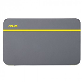 Оригинальный смарт чехол инвертная подставка на пластиковой полупрозрачной основе для планшета ASUS MemoPad 7 ME176C Желтый