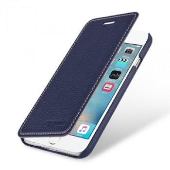 Кожаный чехол горизонтальная книжка (премиум нат. кожа) для Iphone 7 Plus/8 Plus 
