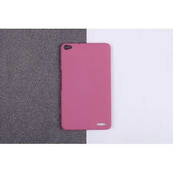 Пластиковый матовый непрозрачный чехол для Huawei MediaPad X2 Розовый